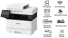 Máy in laser đen trắng Canon MF445dw (A4/A5/ In/ Copy/ Scan/ Fax/ Đảo mặt/ ADF/ USB/ LAN/ WIFI)