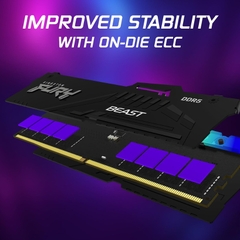Ram desktop Kingston Fury Beast Black RGB EXPO 16GB DDR5 6000MHz (KF560C36BBE2A-16WP)
