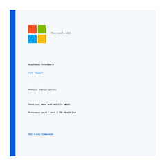 Phần mềm Office Microsoft 365 Business Standard – No Team (1 User/ 5 Thiết Bị/ 12 tháng)