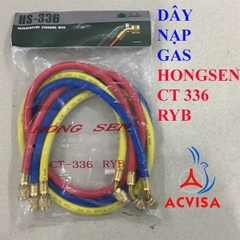 Bộ Dây Nạp Gas Hongsen Model: HS-336 RYB (1 Bộ = 3 Sợi 90 Cm)