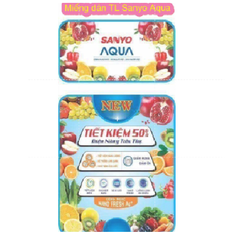 Miếng dán tủ lạnh Sanyo Aqua