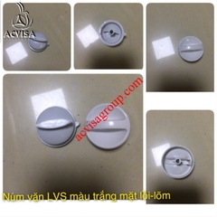 Núm Vặn Lò Vi Sóng Màu Trắng Mặt Lõm