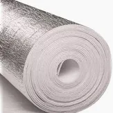 Xốp PE 1.5cm cuộn (KT: 1M x 50M) - 1 Mặt bạc, 1 mặt keo