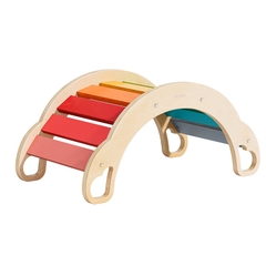 Ván Thăng Bằng Bập Bênh Mideer Rainbow Wooden Climber 18m+
