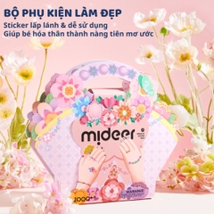 Đồ Chơi Sticker Dán Móng Tay Cho Bé Gái Mideer Garden Fairy Dress Up Sticker Pack 3+