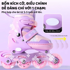 Giày Trượt Patin Trẻ Em Kèm Bảo Hộ Chính Hãng Spider Man, Disney, Marvel Size 31-34