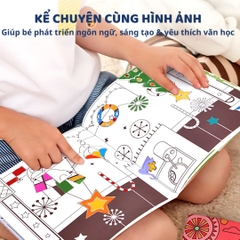 Sách Tô Màu Cho Bé Gái Mideer Drawing Coloring 3+