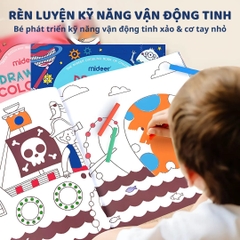 Sách Tô Màu Cho Bé Gái Mideer Drawing Coloring 3+
