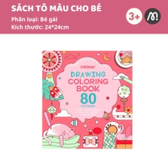 Sách Tô Màu Cho Bé Gái Mideer Drawing Coloring 3+