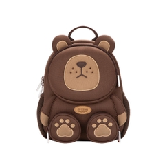 Balo Cho Bé Mầm Non Zoyzoii Forest Animal Backpack B38- Gấu Nâu