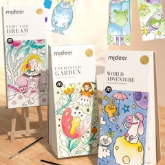 Tranh Tô Màu Nước Kèm Cọ Mideer Watercolour Painting- Wonderul Forest 3+
