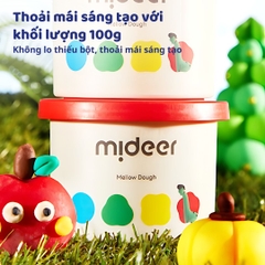 Đất Nặn Hữu Cơ Không Dính Tay 12 Màu Mideer Mellow Dough 18m+