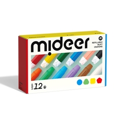 Màu Sáp Lụa Hữu Cơ 12 Màu Mideer Silky Crayons 3+