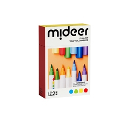 Bút Màu Nước 2 Đầu Cho Bé Mideer Washable Marker- 12 Màu