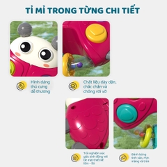Lục Lạc Cầm Tay Phát Nhạc Cho Bé Sơ Sinh Goodway Rainbow Ball Pusher 3m+