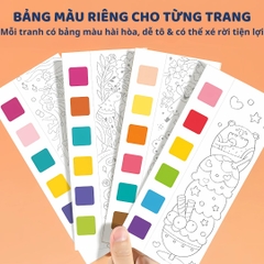Tranh Tô Màu Nước Kèm Cọ Mideer Watercolour Painting- Wonderul Forest 3+