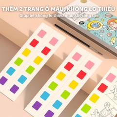 Tranh Tô Màu Nước Kèm Cọ Mideer Watercolour Painting- Dinosaur Academy 3+