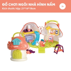Ngôi Nhà Búp Bê Mini Cho Bé Goodway Mushroom Doll House 3+