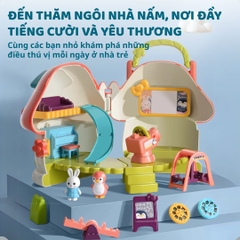Ngôi Nhà Búp Bê Mini Cho Bé Goodway Mushroom Doll House 3+