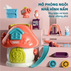 Ngôi Nhà Búp Bê Mini Cho Bé Goodway Mushroom Doll House 3+