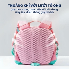 Balo Đi Học Mầm Non Cho Bé Mideer Snuggle Square Backpack 1-5 Tuổi