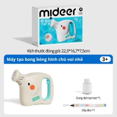 Đồ Chơi Máy Tạo Bong Bóng Hình Con Voi Cho Bé Mideer Elephant Bubble Machine 3+