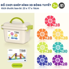 Đồ Chơi Lắp Ráp Hình Bông Tuyết 200 Mảnh Mideer Snowflake Blocks 3+