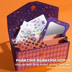 Hình Xăm Phát Sáng & Sticker Dán Móng Tay Mideer Halloween Dress Up Sticker Pack 3+