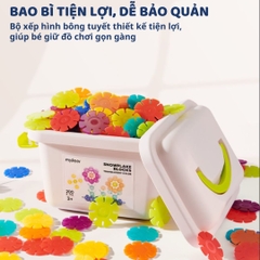 Đồ Chơi Lắp Ráp Hình Bông Tuyết 200 Mảnh Mideer Snowflake Blocks 3+