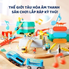 Đồ Chơi Lắp Ráp Đường Ray Xe Lửa Mideer Mideer Train Track Building Blocks 3+