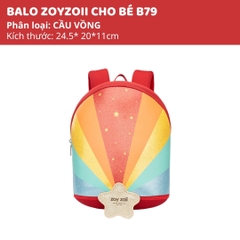 Balo Cho Bé Mầm Non Zoyzoii Backpack B79 Cầu Vồng