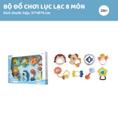Đồ Chơi Lục Lạc 8 Món Cho Bé Goodway Baby Rattle Set 2m+