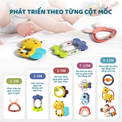Đồ Chơi Lục Lạc 10 Món Cho Bé Goodway Baby Rattle Set 2m+
