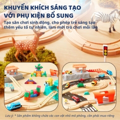 Đồ Chơi Lắp Ráp Đường Ray Xe Lửa Mideer Mideer Train Track Building Blocks 3+