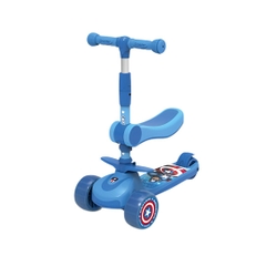 Xe Scooter Gấp Gọn Kèm Ghế Ngồi 2in1 Mesuca Marvel- Captain America 3+