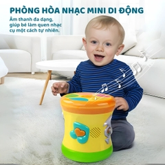 Trống Phát Nhạc Hai Mặt Goodway Drum- Màu Vàng 1+