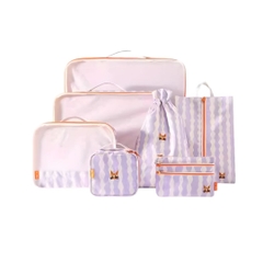 Combo 7 Túi Đựng Đồ Du Lịch Gấp Gọn Hugz- Garden Field