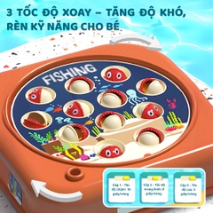Đồ Chơi Câu Cá Mini Phát Nhạc Goodway Happy Fishing Game- Màu Xám 3+
