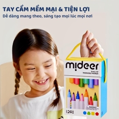 Bút Màu Nước 2 Đầu Cho Bé Mideer Washable Marker- 12 Màu