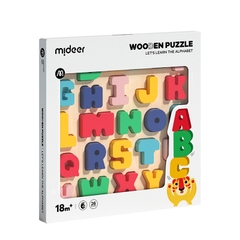 Bảng Ghép Hình Chữ Cái Mideer Wooden Peg Puzzles 18m+