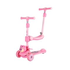 Xe Scooter Gấp Gọn Kèm Ghế Ngồi Và Tay Đẩy 3in1 Mesuca Disney- Lotso 3+