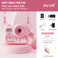 Máy Ảnh Cho Bé Zoyzoii Kids Camera E28- Bánh Kem