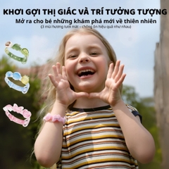 Vòng Đeo Tay Tinh Dầu Đuổi Muỗi Cho Bé Zoyzoii DIY Essential Oil Bracelet E21- Green