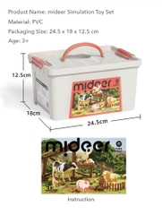 Đồ Chơi Mô Hình Động Vật Nông Trại 11 Con Mideer Animal Toys Set 3+