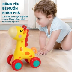 Đồ Chơi Động Vật Gặm Nướu Goodway Rolling Little Crawling- Hươu Cao Cổ 6m+