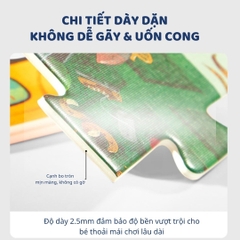Đồ Chơi Ghép Hình Cho Bé Mideer My First Puzzle- Busy Cars 2+