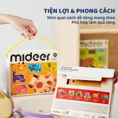 Đồ Chơi Ghép Hình Cho Bé Mideer My First Puzzle- Cute Dinosaurs 2+