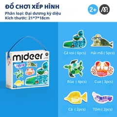 Đồ Chơi Ghép Hình Cho Bé Mideer My First Puzzle- Ocean Animals 2+