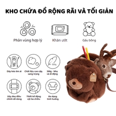 Túi Đeo Chéo Cho Bé Zoyzoii Kids Crossbody Bag B81- Thỏ Hồng