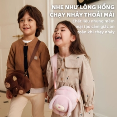 Túi Đeo Chéo Cho Bé Zoyzoii Kids Crossbody Bag B81- Thỏ Hồng